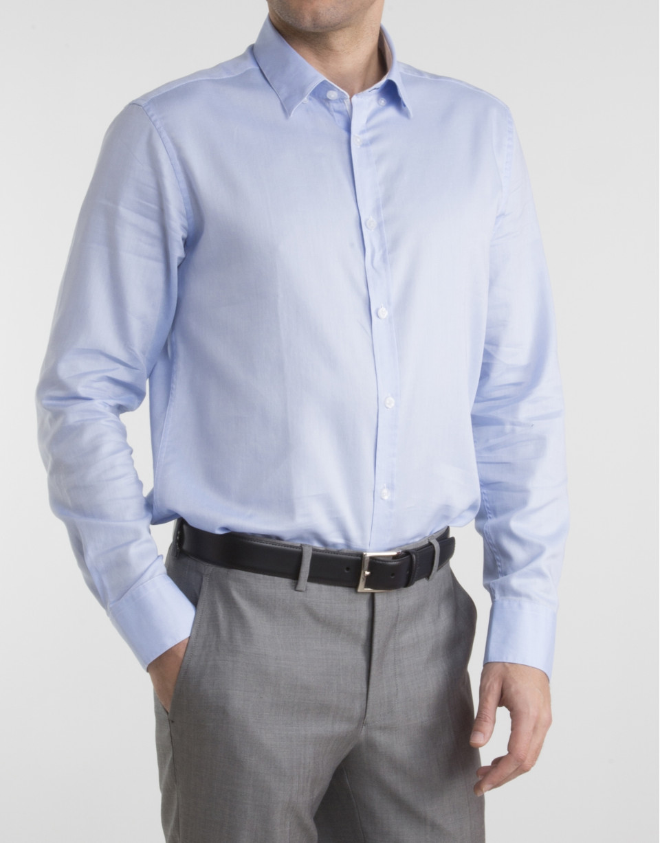 Camisa Oxford celeste