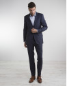 Navy blue regular fit suit