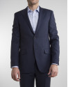 Navy blue regular fit suit