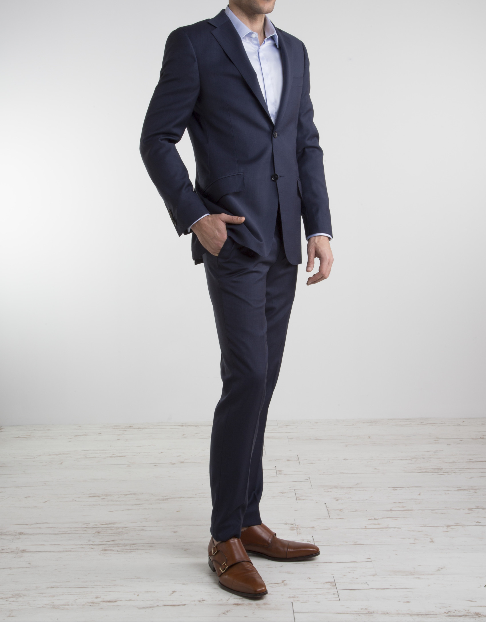 Navy blue regular fit suit