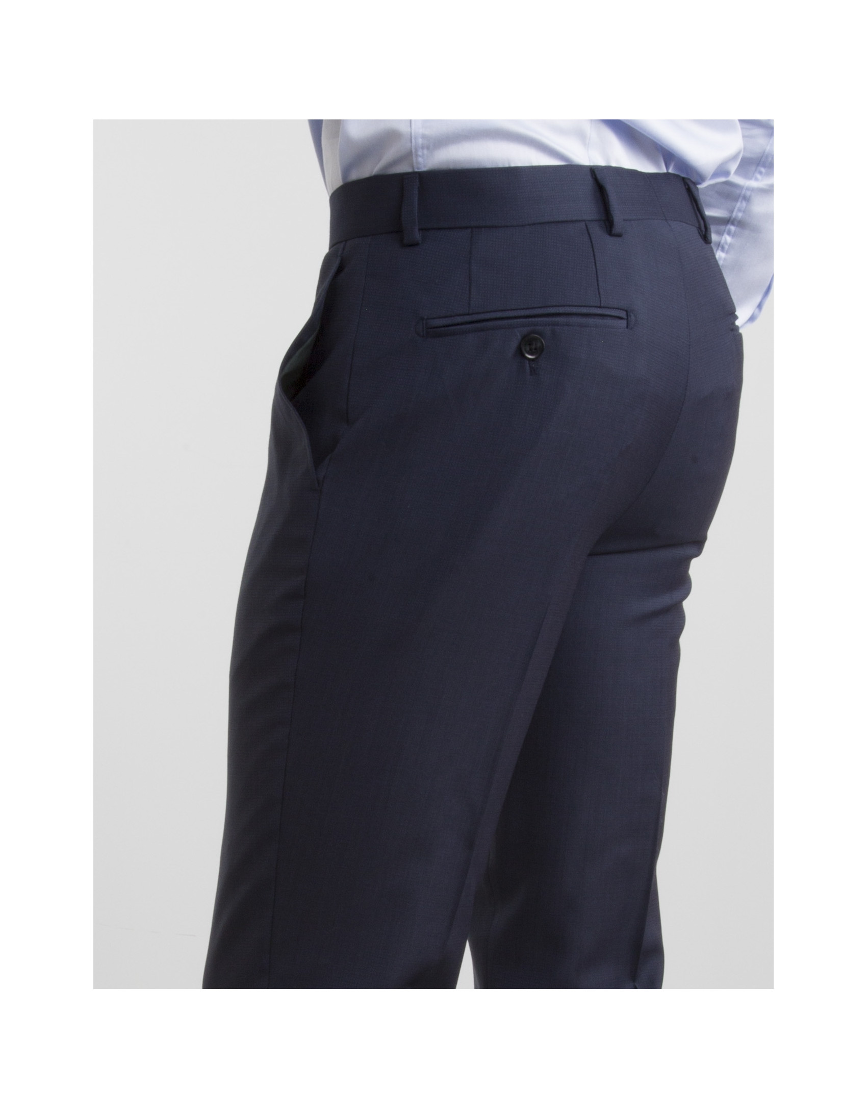 Navy blue regular fit suit