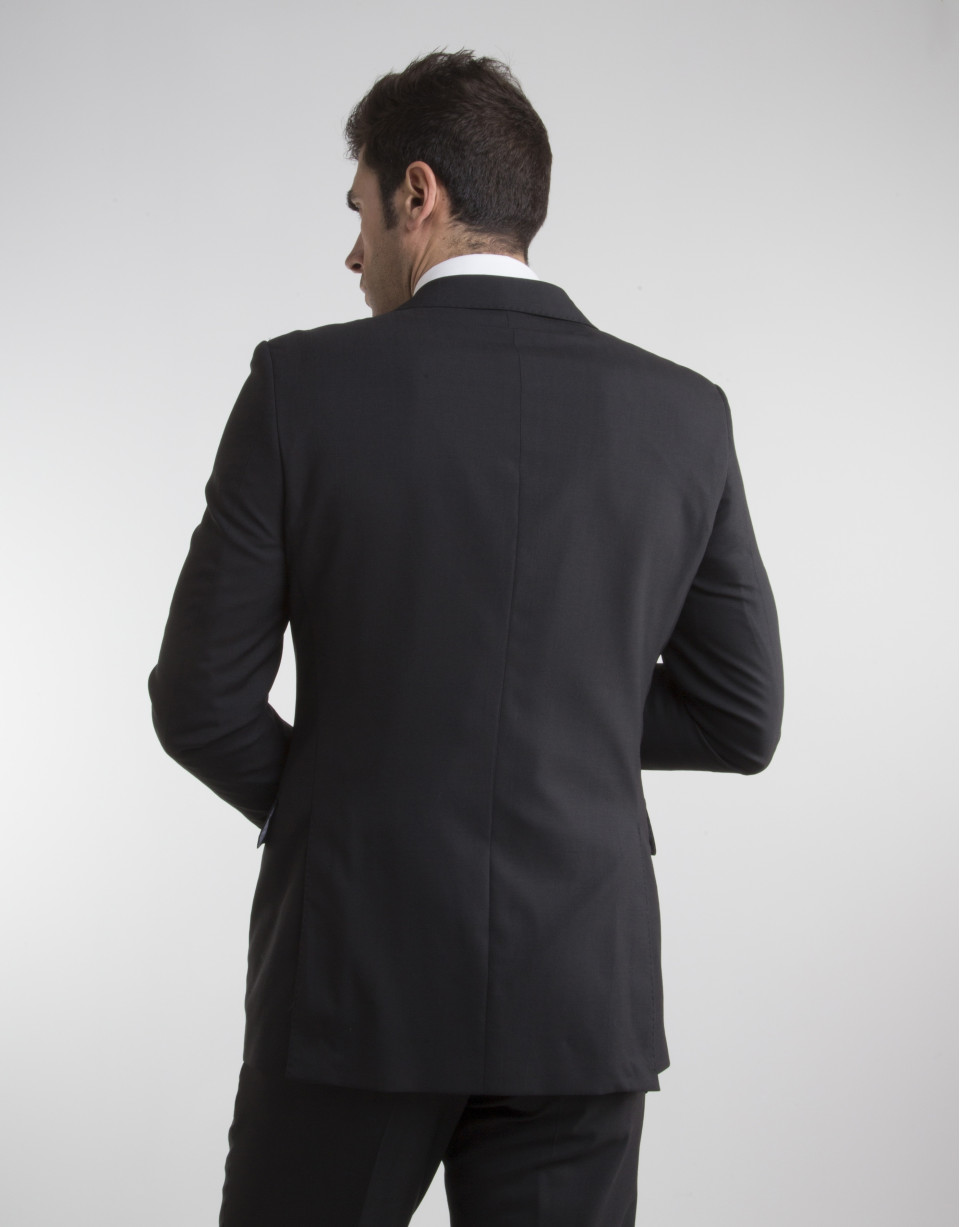 Black cool wool slim fit suit