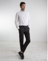Traje slim fit lana fria negro