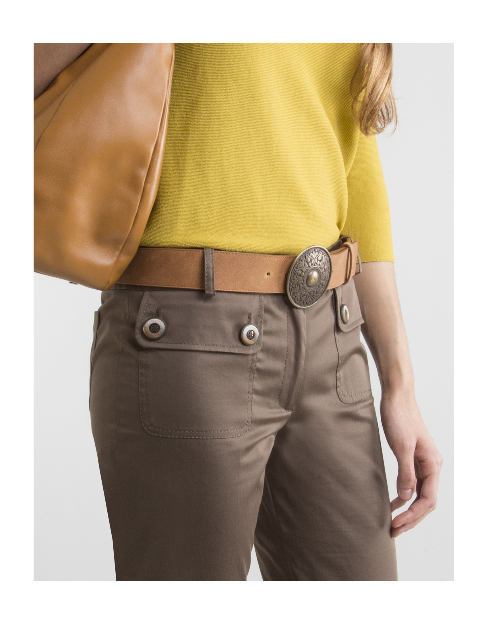 Green khaki pants