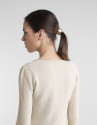 Short camel knit jacket