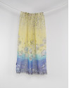 Yellow print scarf
