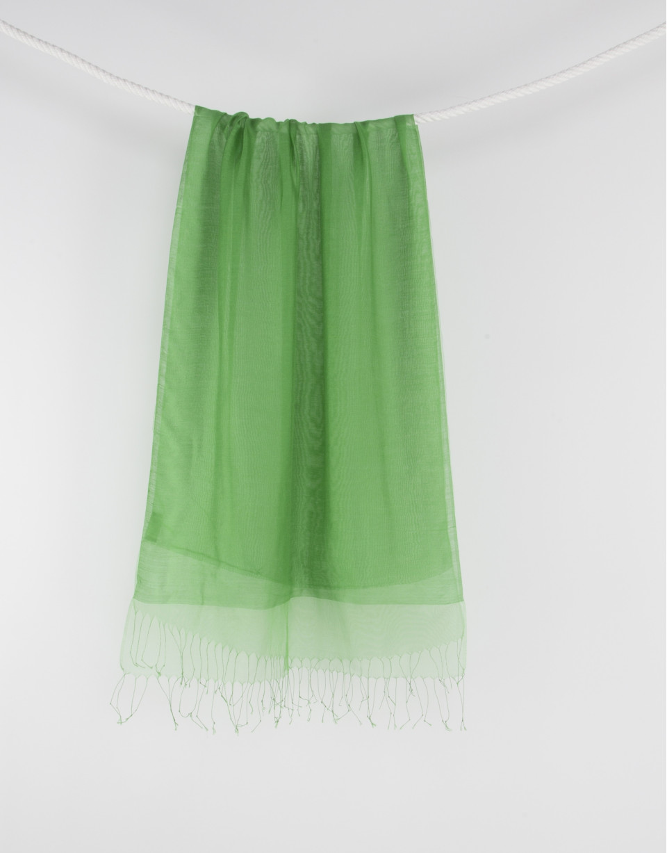 Foulard flecos verde