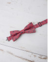 Navy blue /ivory dotted bowtie