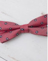 Navy blue /ivory dotted bowtie
