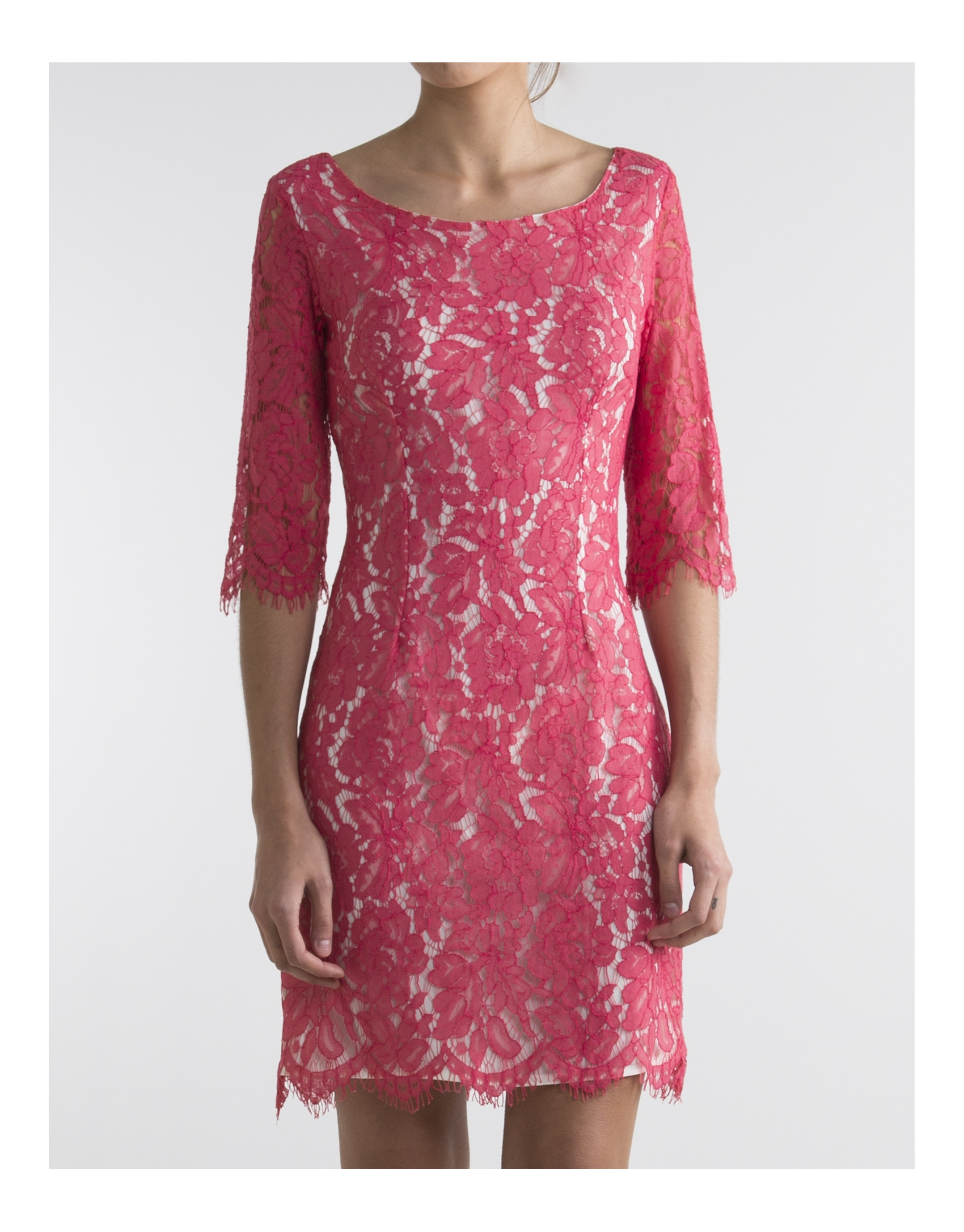 Vestido encaje rojo