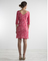 Red lace dress