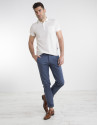 Polo pique blanco