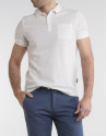 White pique polo