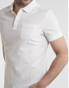 White pique polo