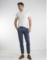White pique polo