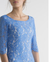 Blue lace dress