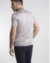 Beige/mink microprint polo