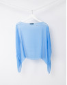 Plain blue shawl