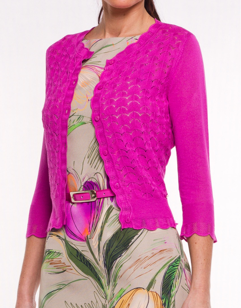 Viscose openwork sweater 