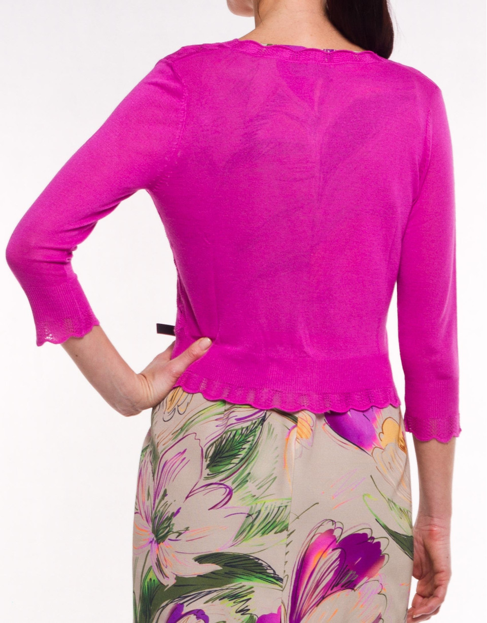 Viscose openwork sweater 