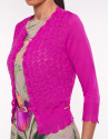 Viscose openwork sweater 
