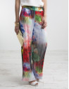 Pantalón plisado estampado floral