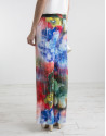Pantalón plisado estampado floral