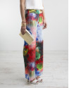 Pantalón plisado estampado floral