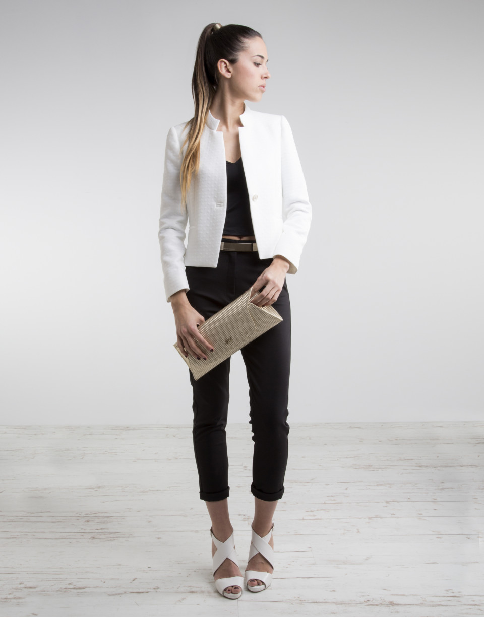 Chaqueta corta blanca