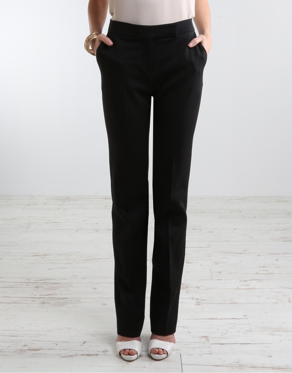 Black pants with trimming