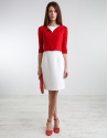 Shore red knit jacket