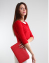 Shore red knit jacket
