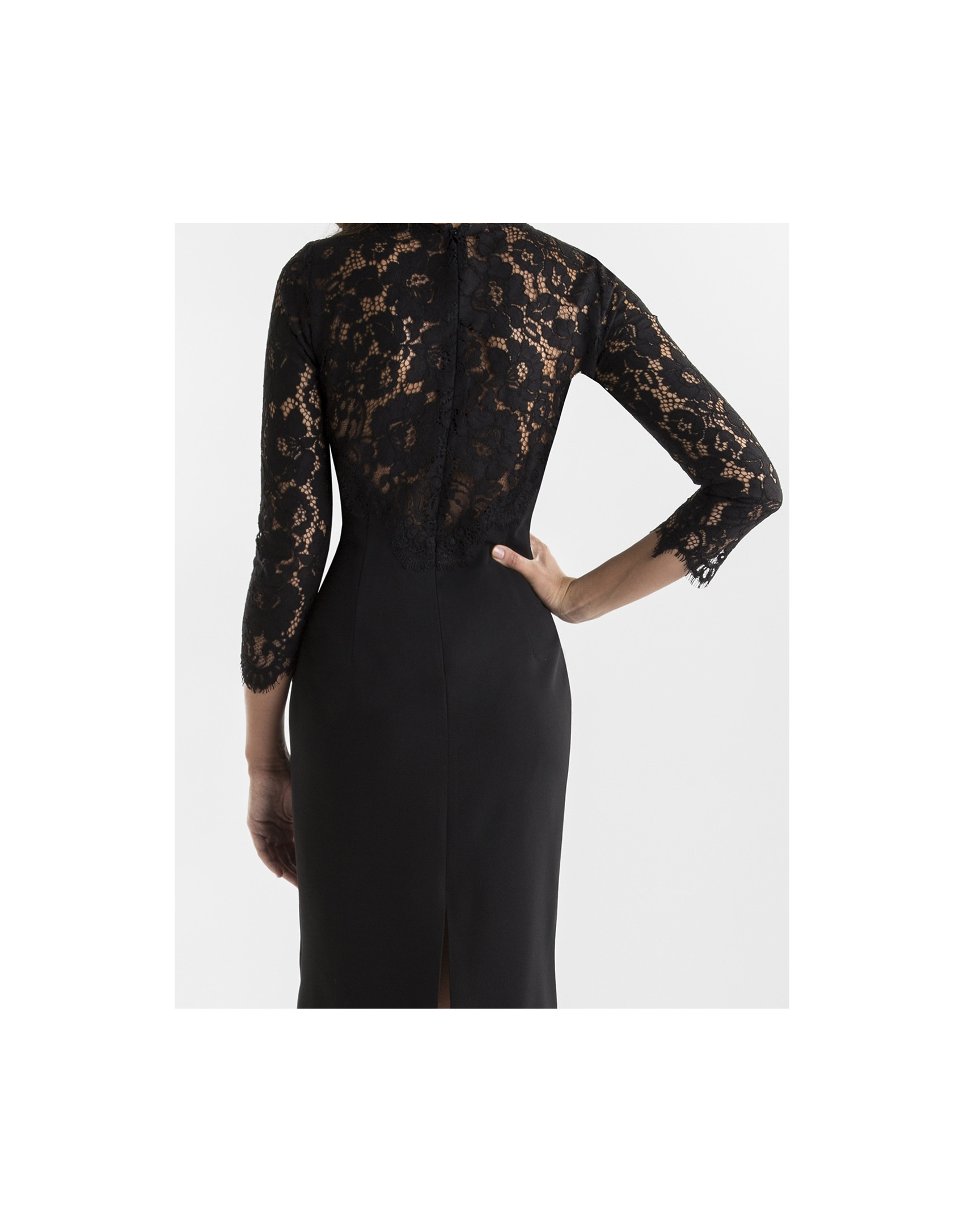 Black lace dress
