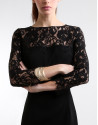 Vestido negro con encaje