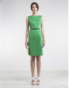 Vestido recto verde