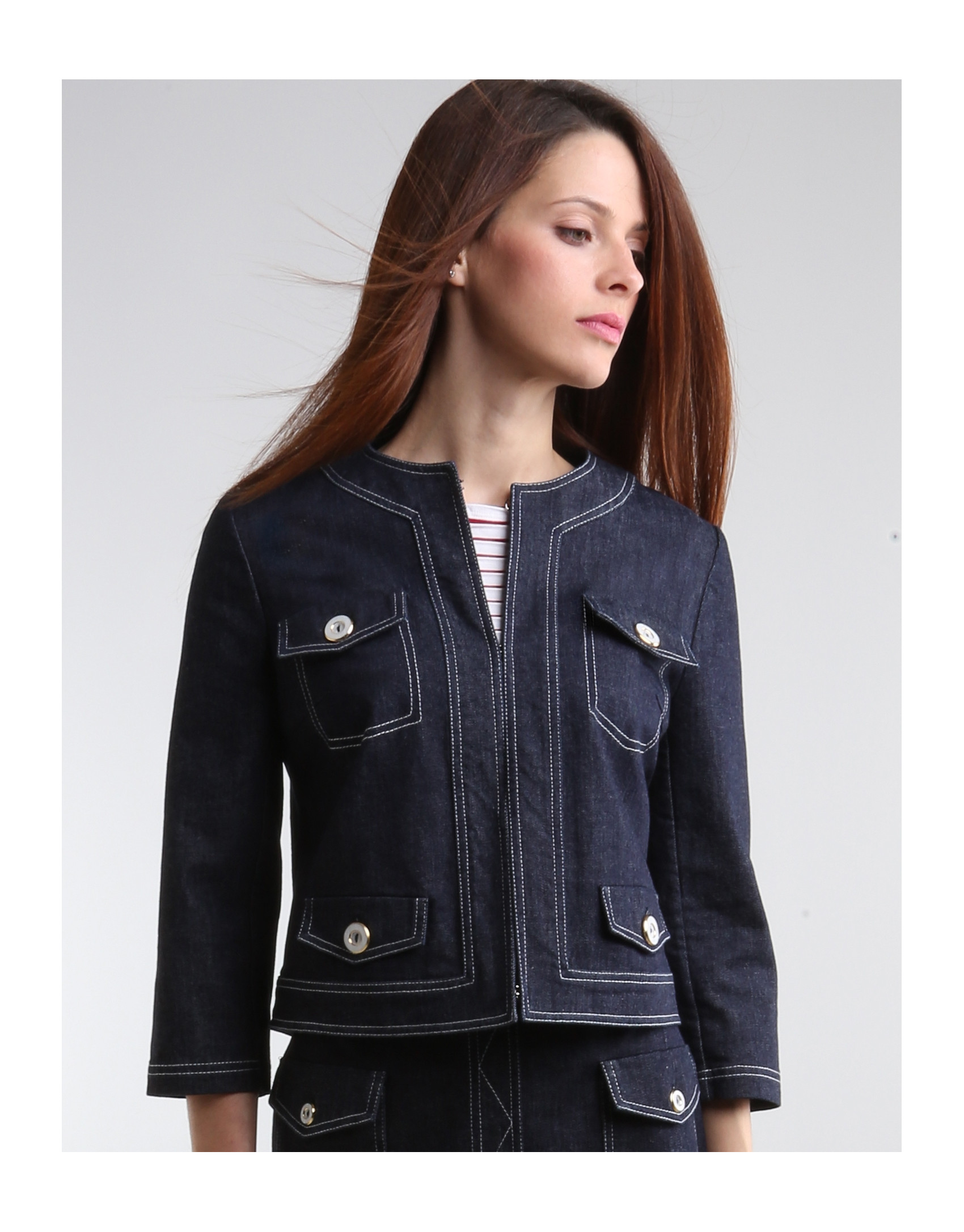 Chaqueta corta denim