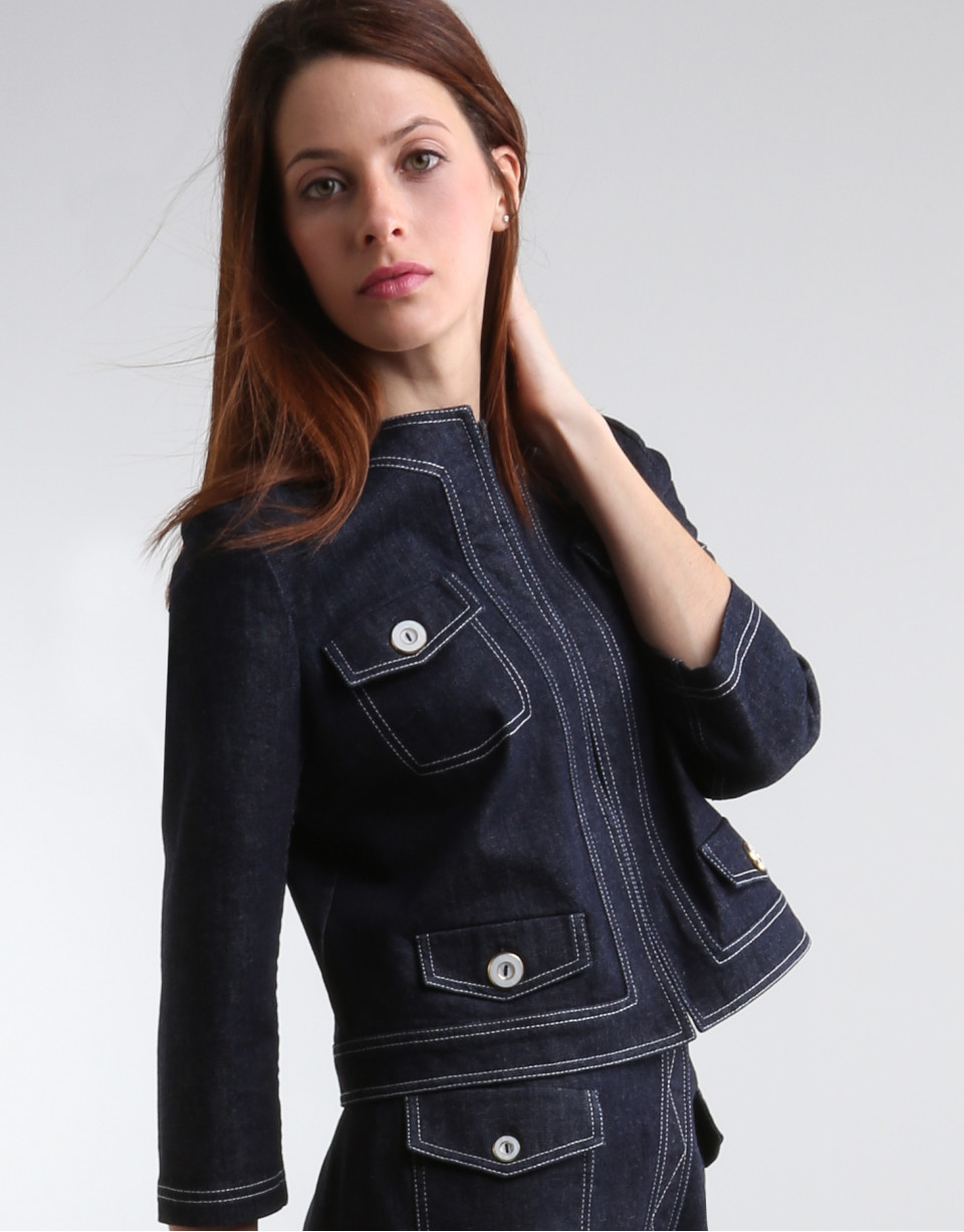 Short denim jacket