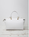 White Romeo satchel bag
