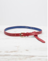 Red leather belt