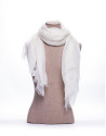 Foulard liso en blanco