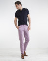 Pantalón chino malva