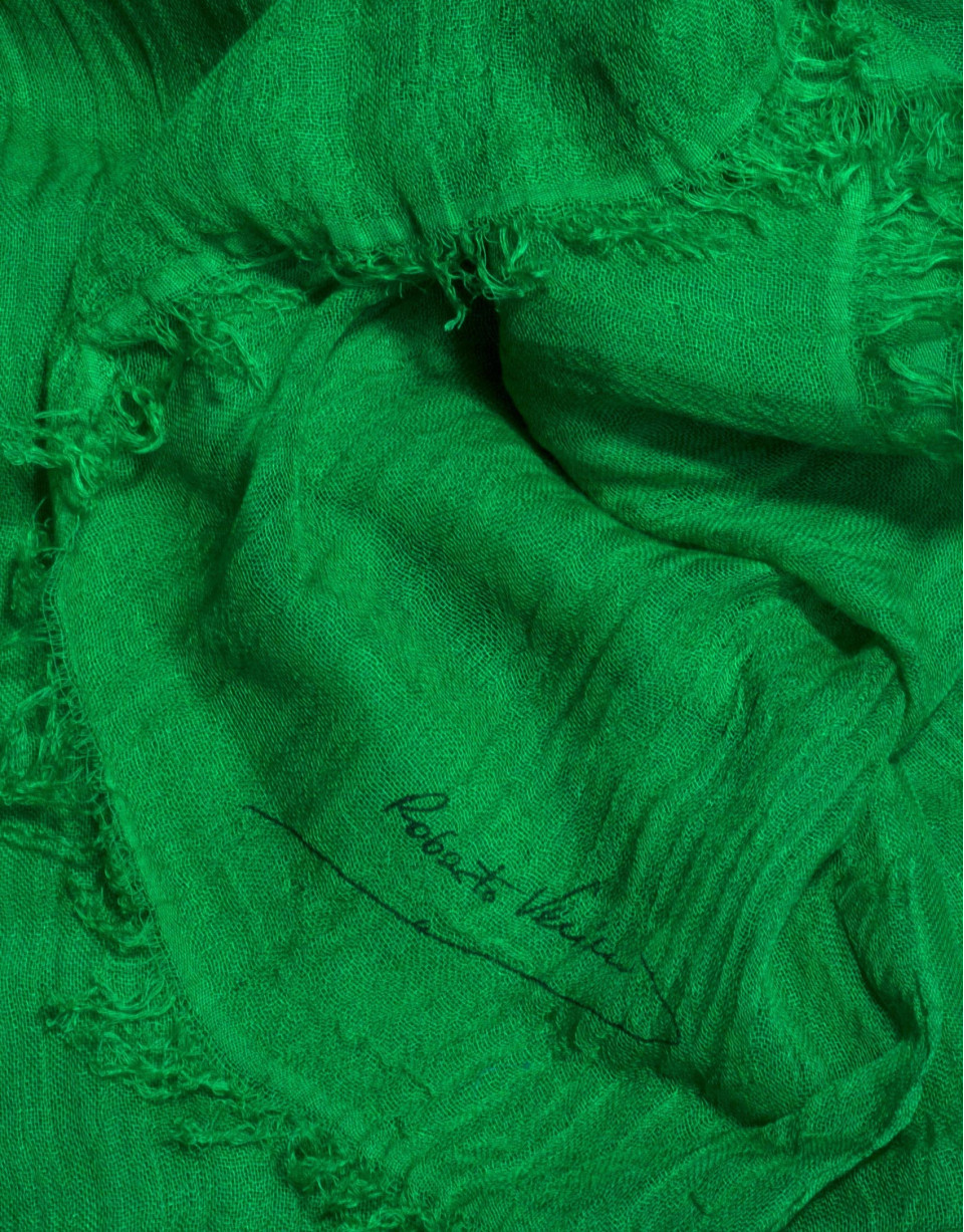 Foulard liso en verde 