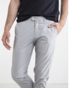 Pinstriped chino pants