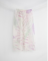 Multicolored print scarf