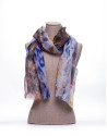 Foulard estampado mancha animal y flores