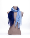 Bicolor blue scarf 
