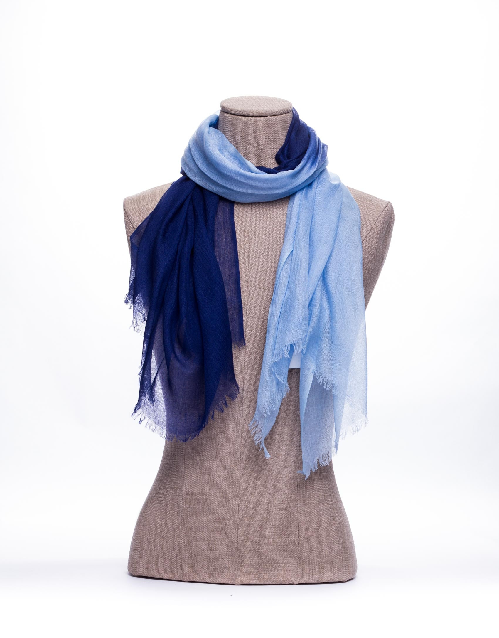 Bicolor blue scarf 