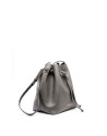 Gray Uve leather bouquet bag