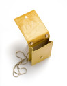 Mustard leather Eme mini shoulder bag