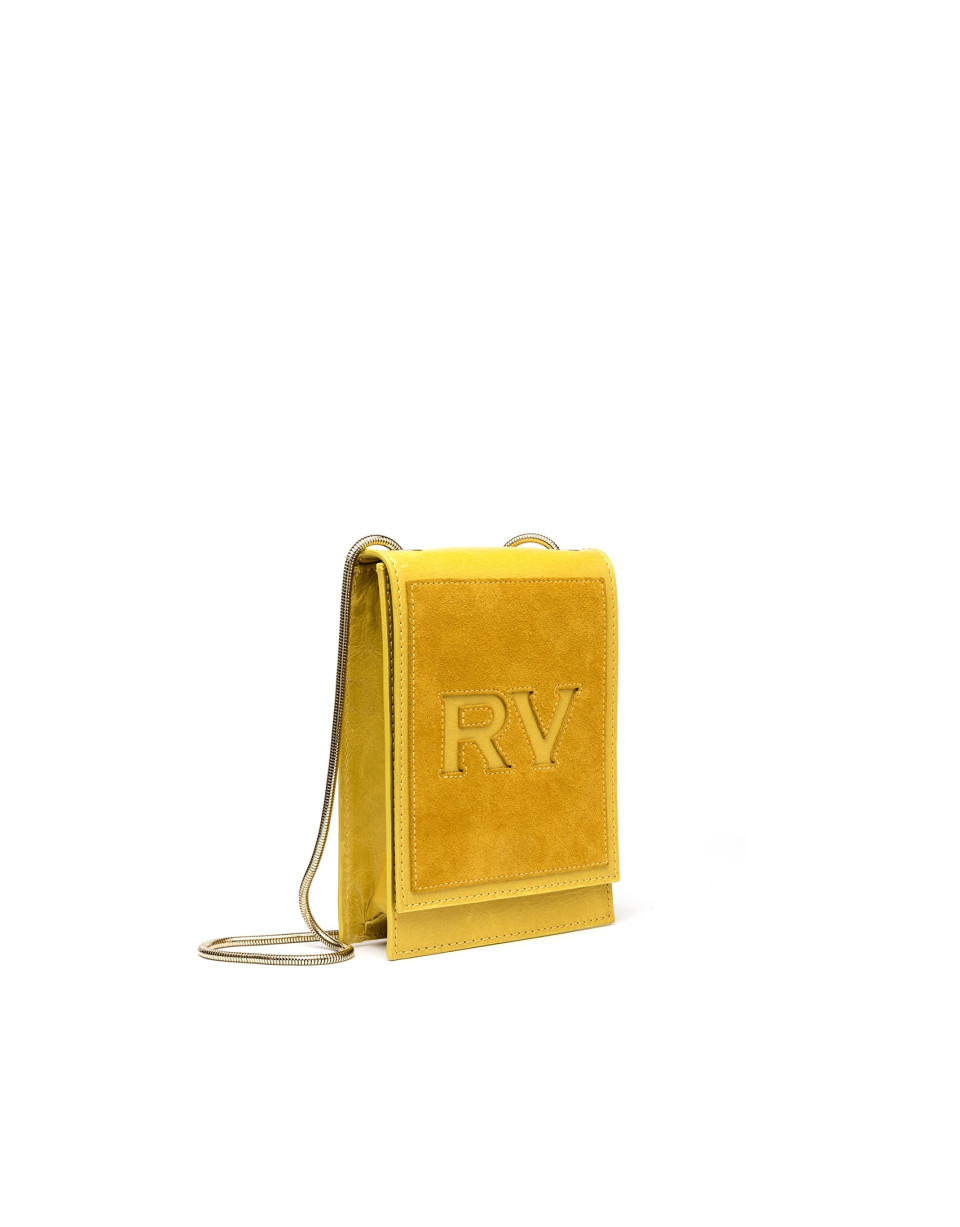Mustard leather Eme mini shoulder bag